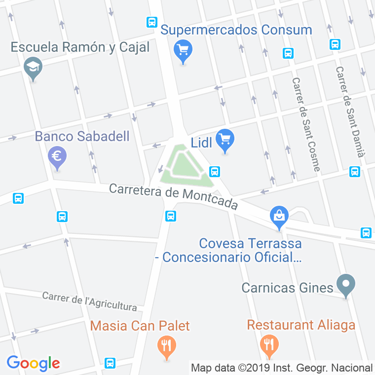 Código Postal calle Paisos Catalans, plaça en Terrassa