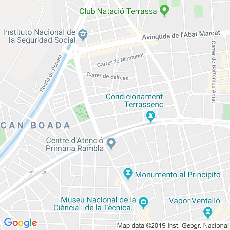 Código Postal calle Amadeo De Savoia en Terrassa