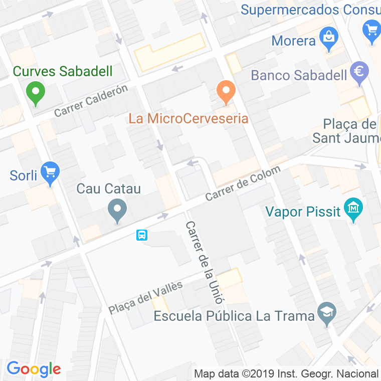 Código Postal calle Avis, plaça en Terrassa