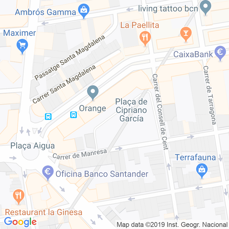 Código Postal calle Cipriano Garcia, plaça en Terrassa
