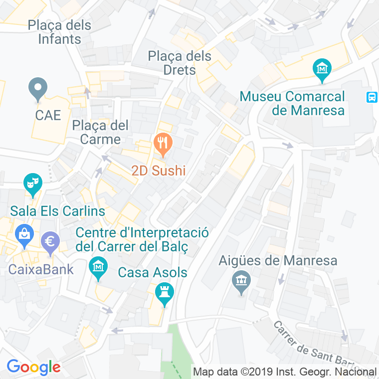 Código Postal calle Forn De Santa Llucia, carrer en Manresa