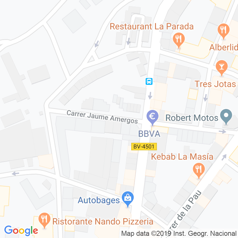 Código Postal calle Jaume Amergos, carrer en Manresa