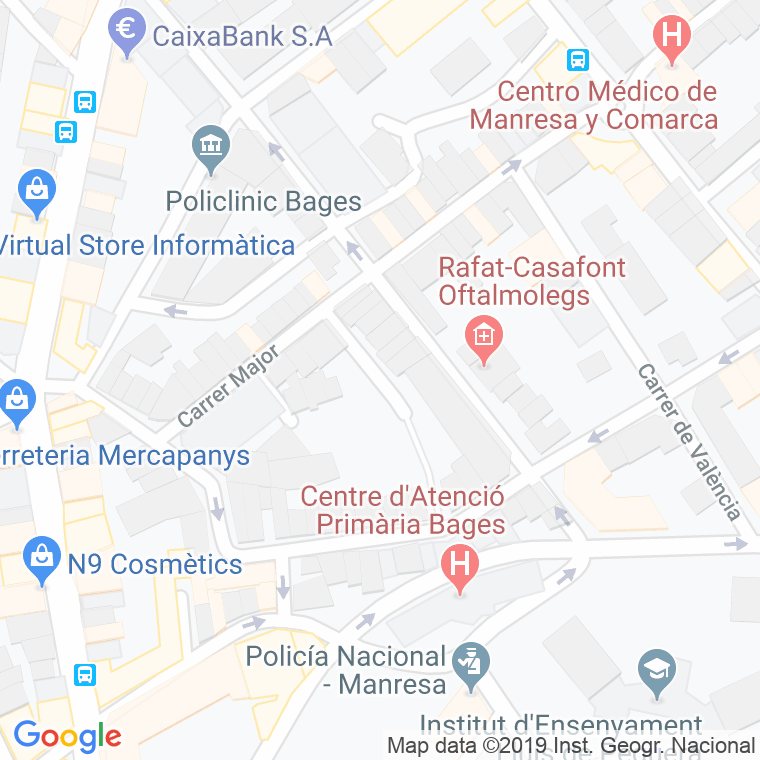 Código Postal calle Migdia, carrer en Manresa
