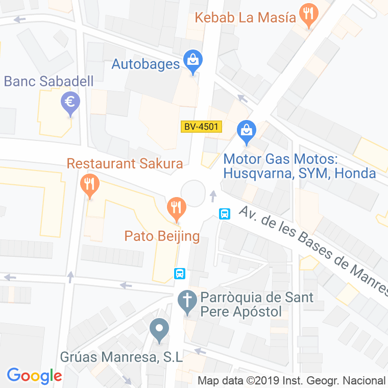 Código Postal calle Creu, plaça (Pares Del 2 Al Final) en Manresa