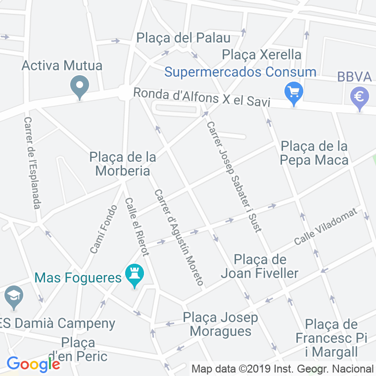 Código Postal calle Alarcon en Mataró