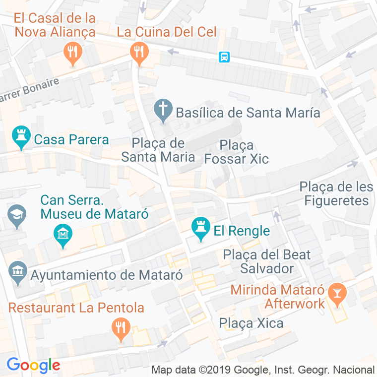 Código Postal calle Beata Maria en Mataró