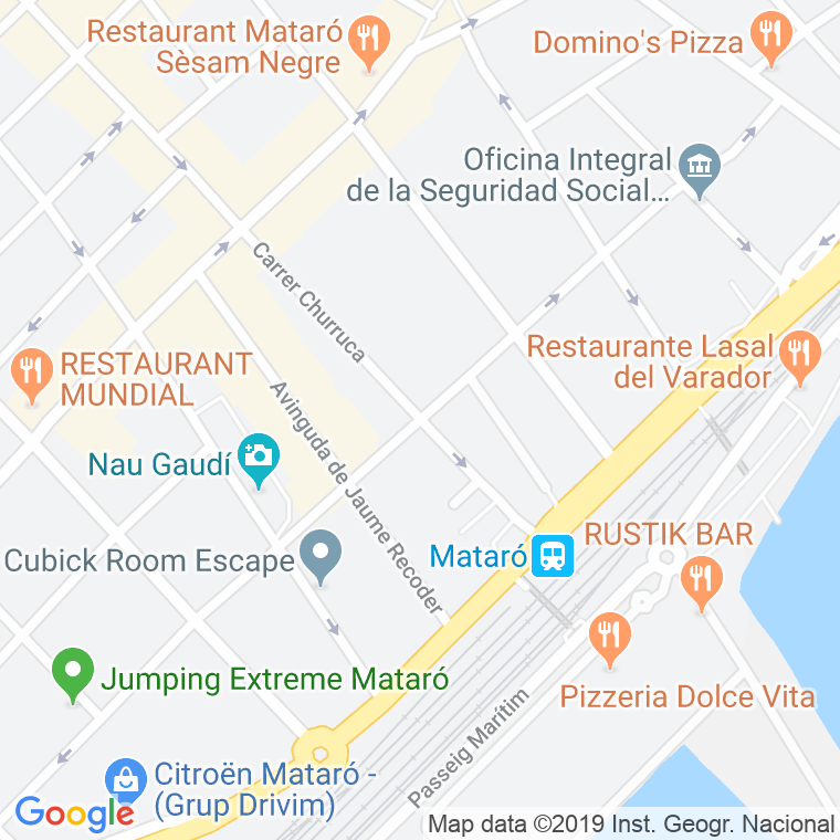 Código Postal calle Churruca en Mataró