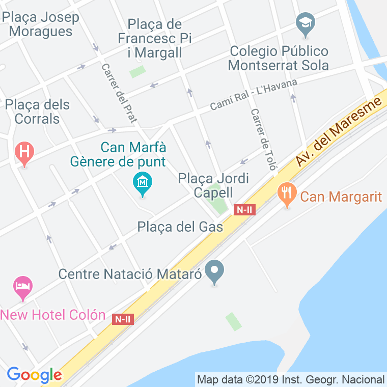 Código Postal calle Confraria De Sant Elm en Mataró