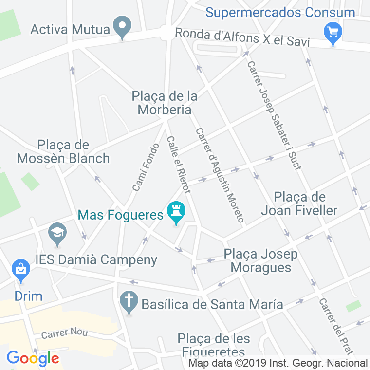 Código Postal calle Cristina en Mataró