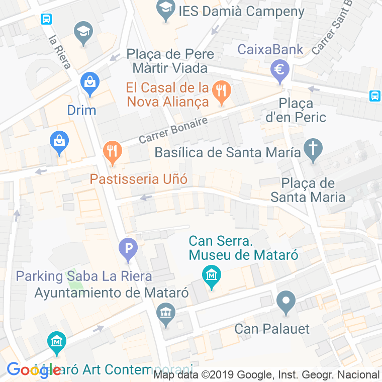 Código Postal calle Nou en Mataró