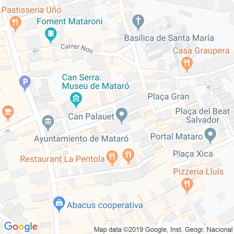 Código Postal calle Palau, D'en en Mataró