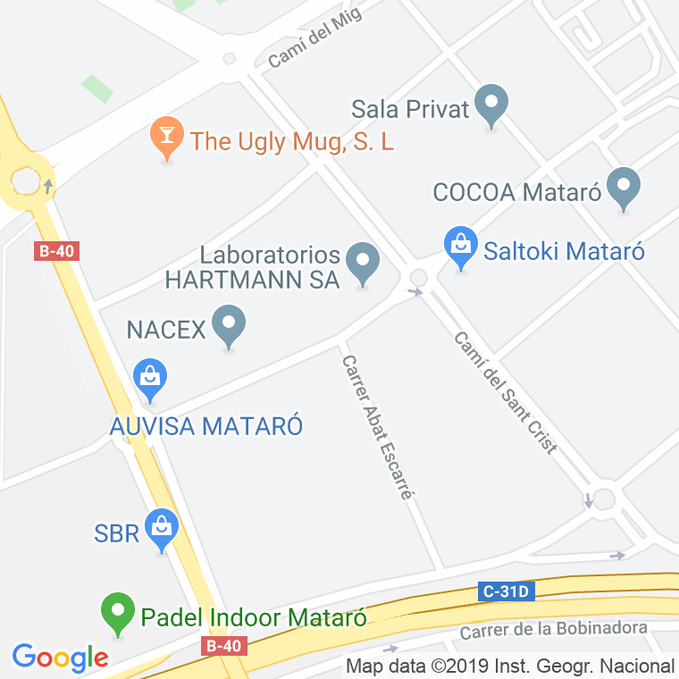 Código Postal calle Abat Escarre en Mataró