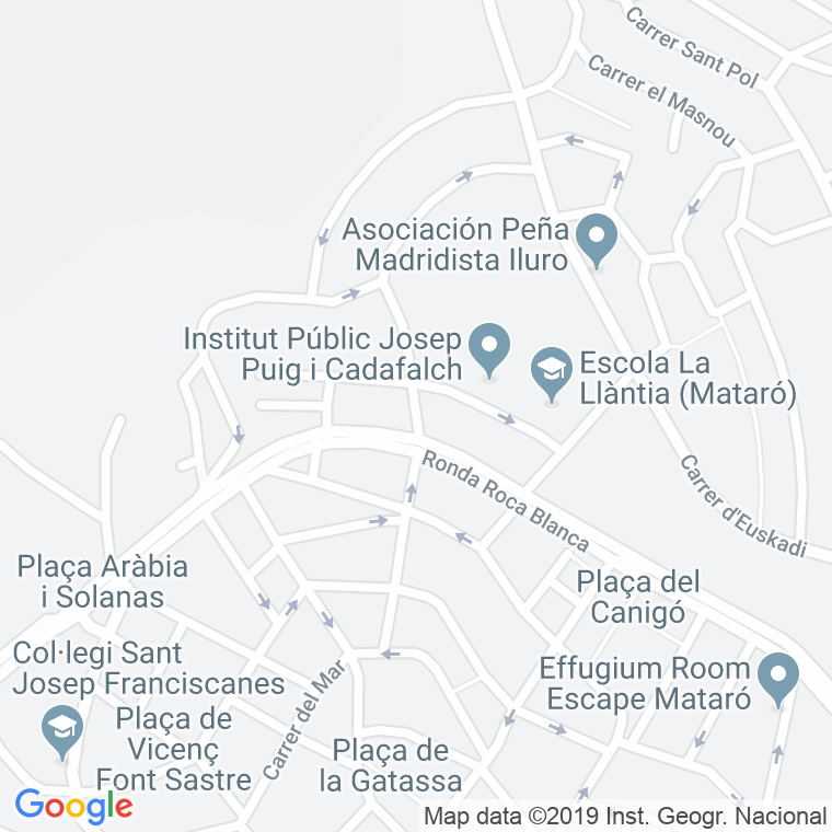 Código Postal calle Can Bergueda, plaça en Mataró