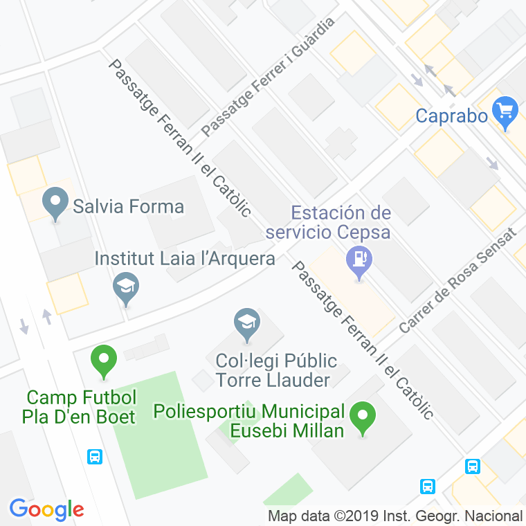 Código Postal calle Ciutat Freta en Mataró