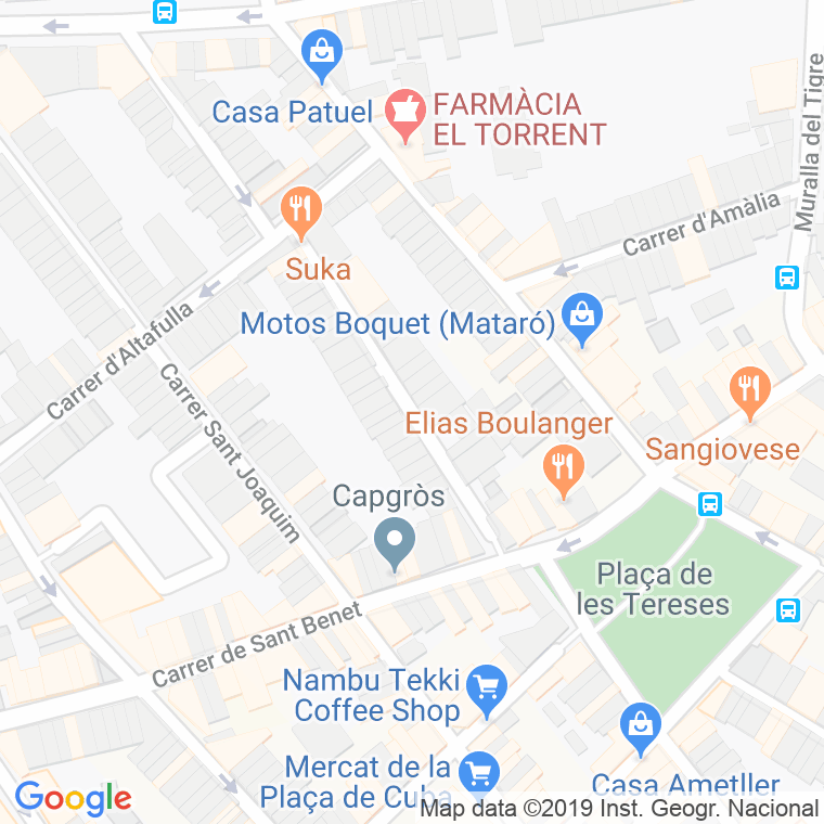 Código Postal calle Concepcio, De La en Mataró