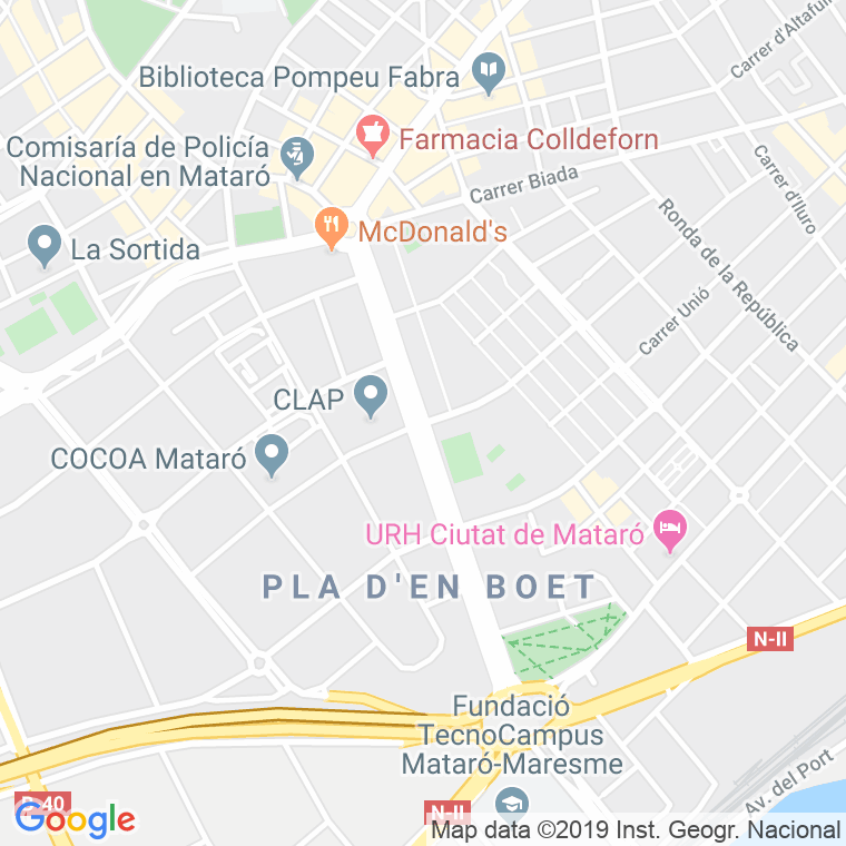 Código Postal calle Lluis Companys, avinguda en Mataró