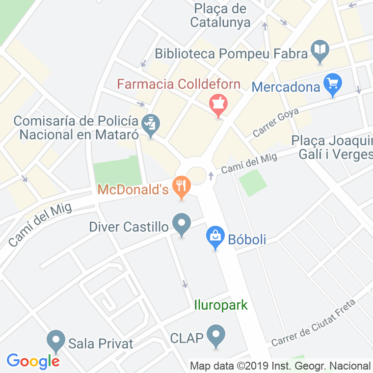 Código Postal calle Alcalde Serra I Xifra, plaça en Mataró