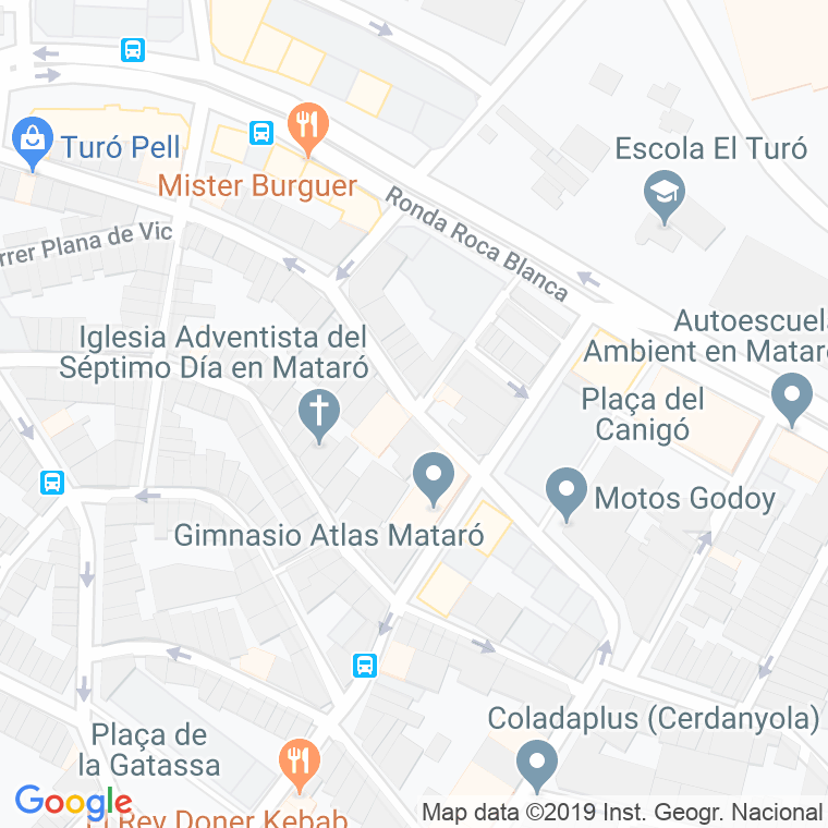 Código Postal calle Capellanets, Dels, cami en Mataró