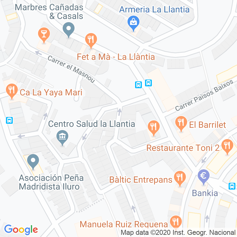 Código Postal calle Esglesia, De L' en Mataró