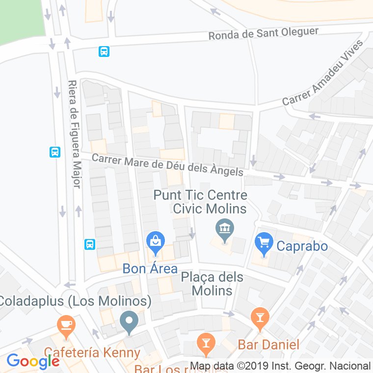 Código Postal calle Caramelles en Mataró