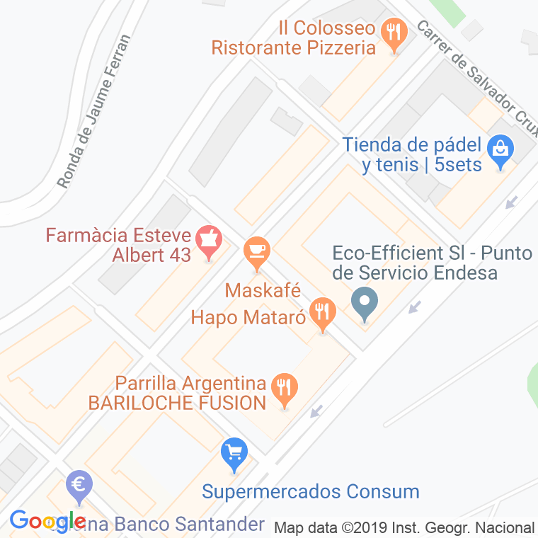 Código Postal calle Consol Nogueras en Mataró