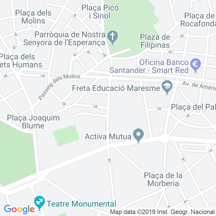 Código Postal calle Doctor Cabanellas, passeig en Mataró