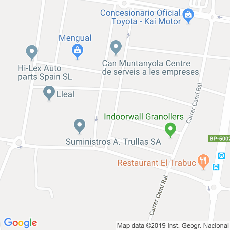 Código Postal calle Castellterçol en Granollers