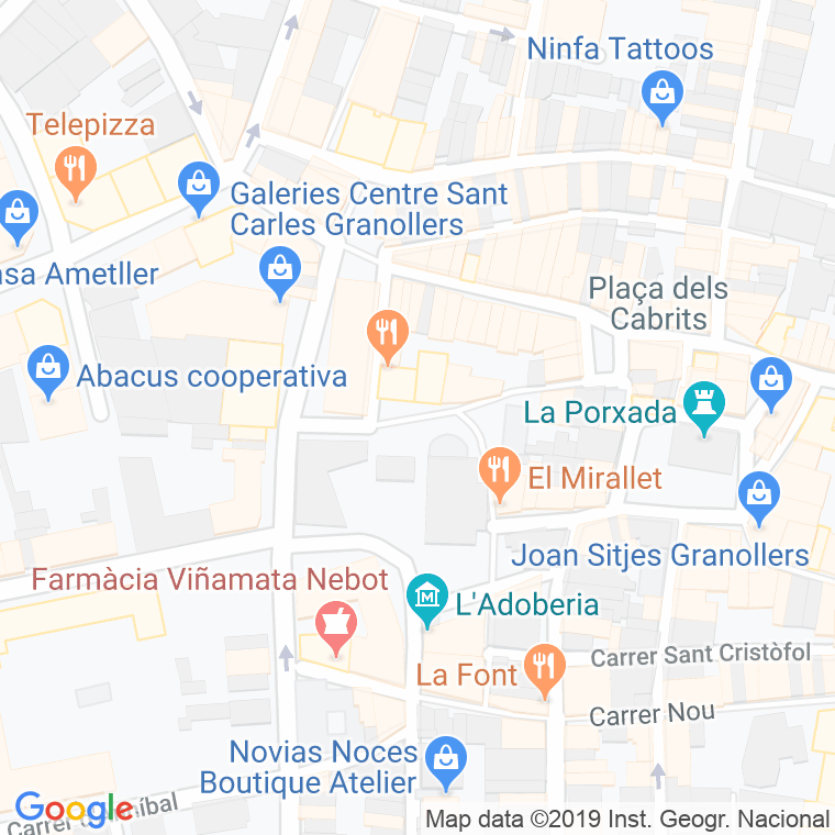 Código Postal calle Folch I Torres, plaça en Granollers