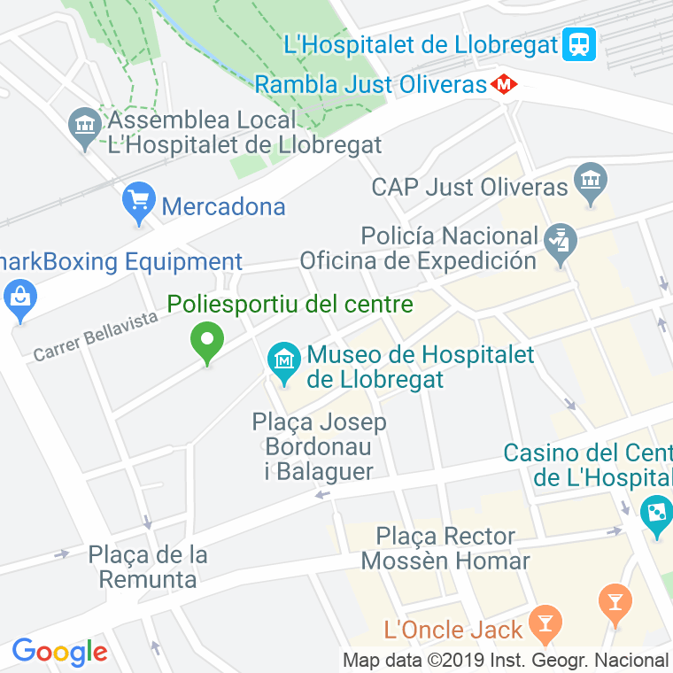 Código Postal calle Espanya en Hospitalet de Llobregat,l'