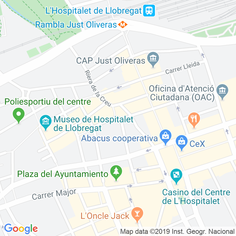 Código Postal calle Repartidor, plaça en Hospitalet de Llobregat,l'