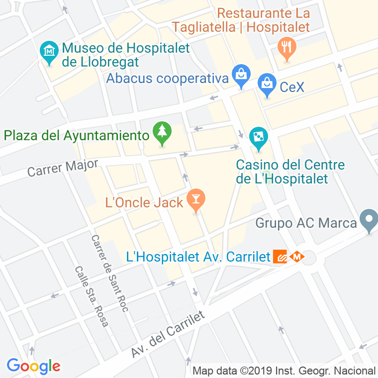 Código Postal calle Roselles en Hospitalet de Llobregat,l'