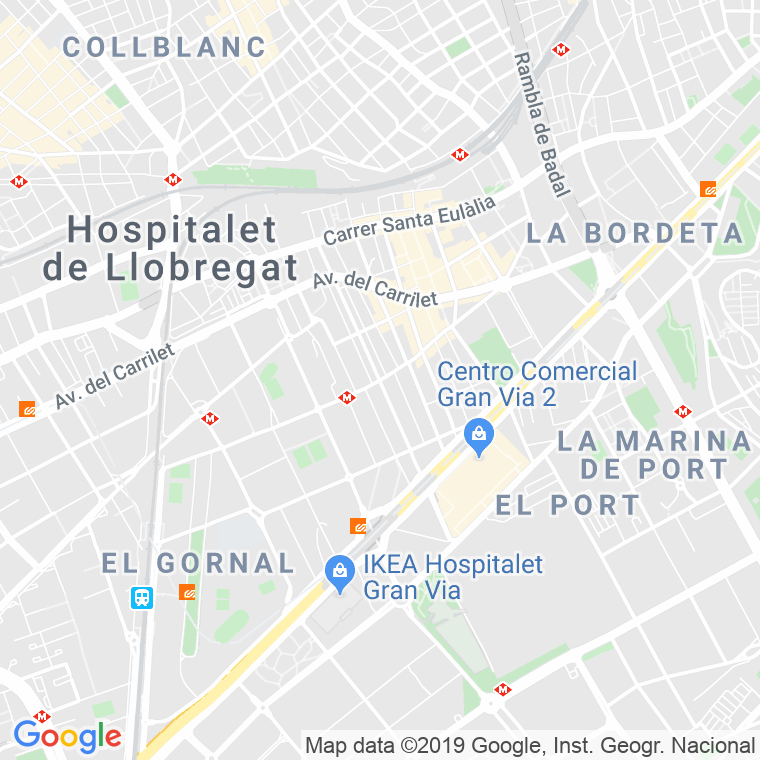 Código Postal calle Aprestadora en Hospitalet de Llobregat,l'