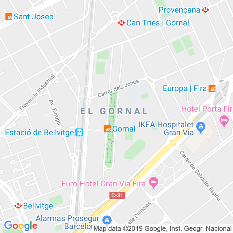 Código Postal calle Carmen Amaya en Hospitalet de Llobregat,l'