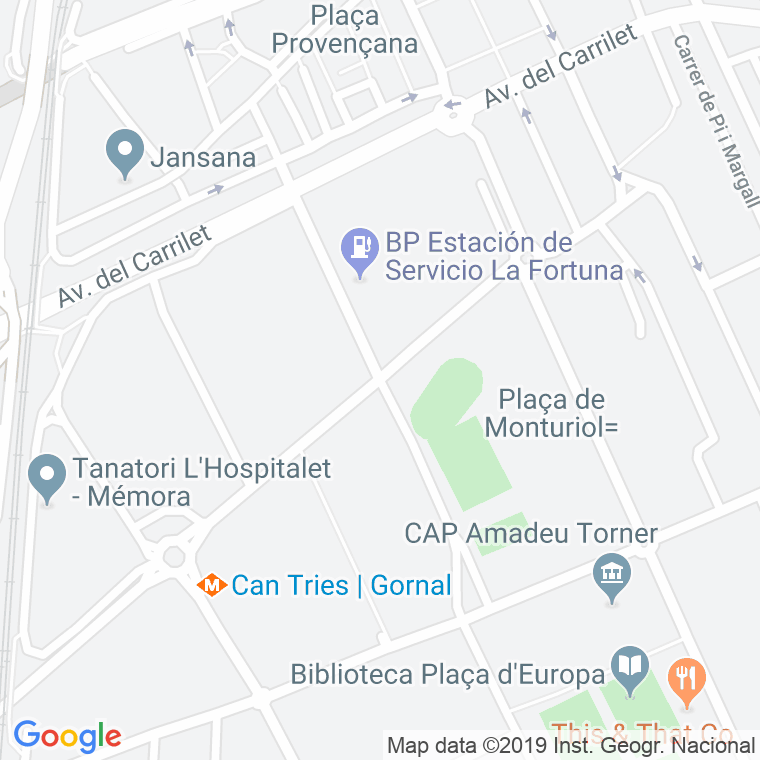 Código Postal calle Fortuna en Hospitalet de Llobregat,l'