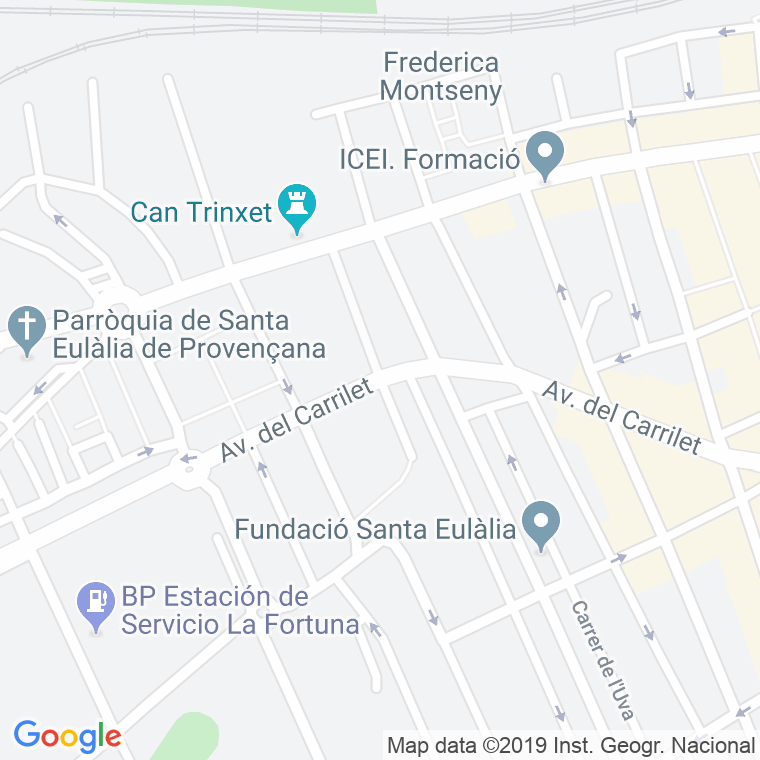 Código Postal calle Gasometre en Hospitalet de Llobregat,l'