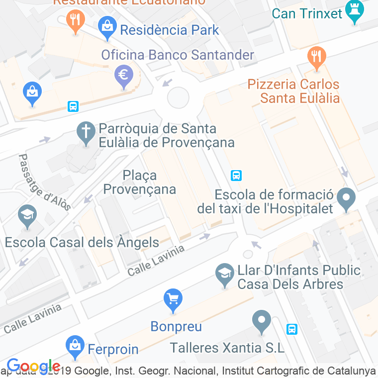 Código Postal calle Jansana, pasaje en Hospitalet de Llobregat,l'