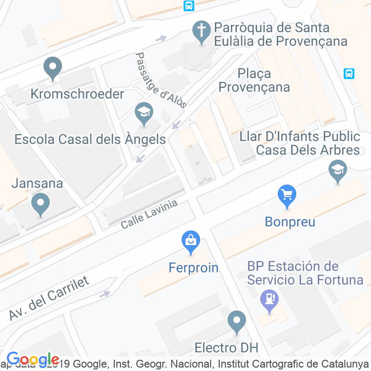 Código Postal calle Patronat en Hospitalet de Llobregat,l'