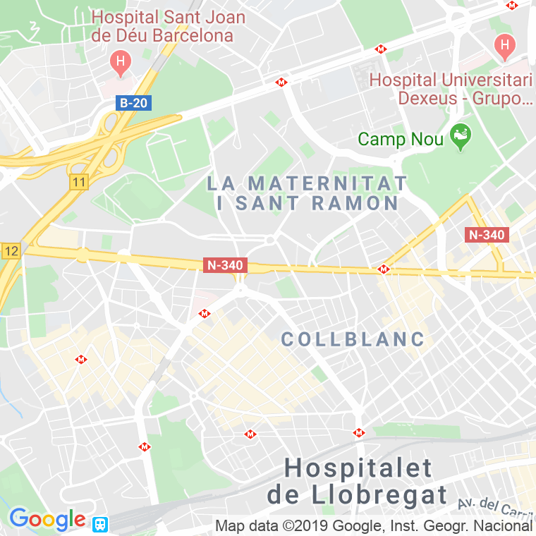 Código Postal calle Collblanc, carretera (Impares Del 1 Al 43)  (Pares Del 2 Al 64) en Hospitalet de Llobregat,l'