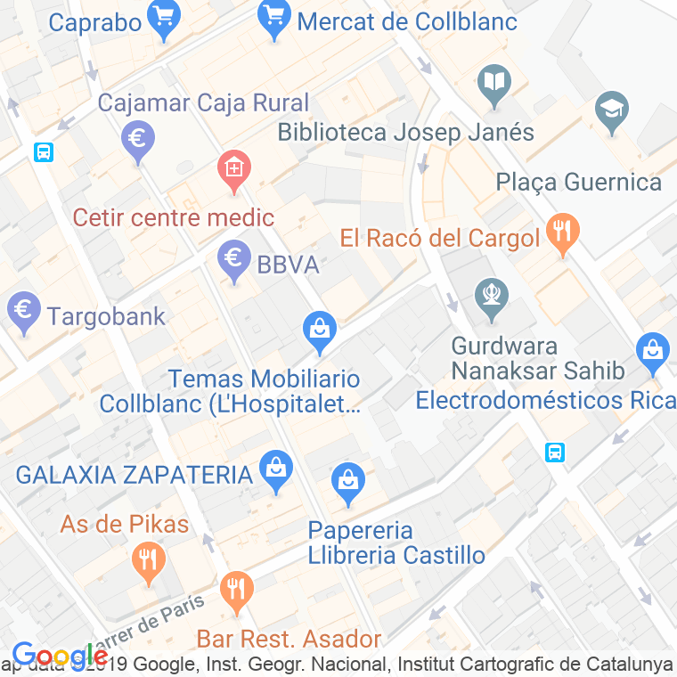 Código Postal calle Fortuny en Hospitalet de Llobregat,l'