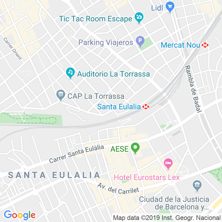 Código Postal calle Torrassa, De La, ronda en Hospitalet de Llobregat,l'