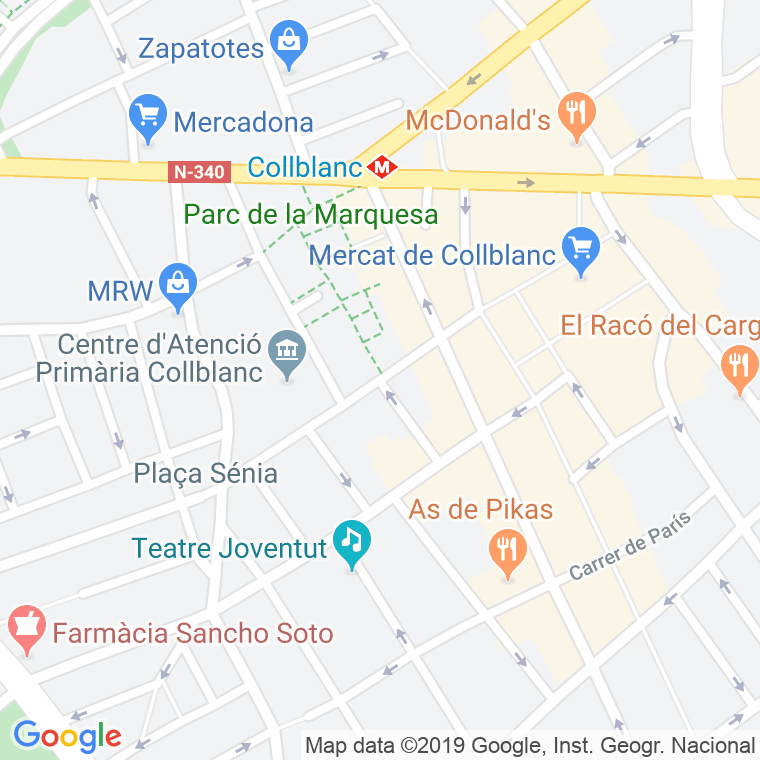 Código Postal calle Besa en Hospitalet de Llobregat,l'