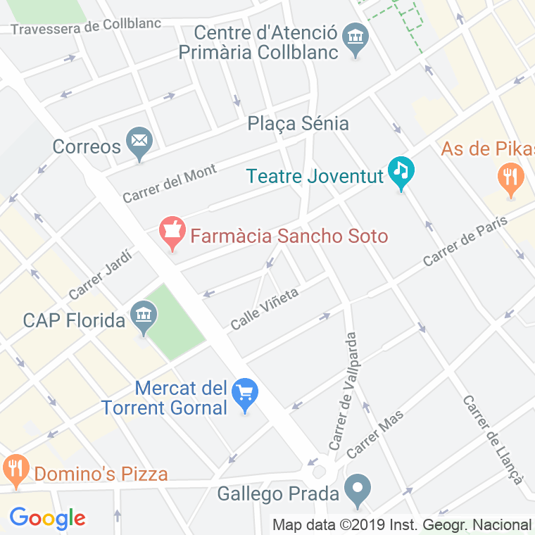 Código Postal calle Canalejas, plaça en Hospitalet de Llobregat,l'