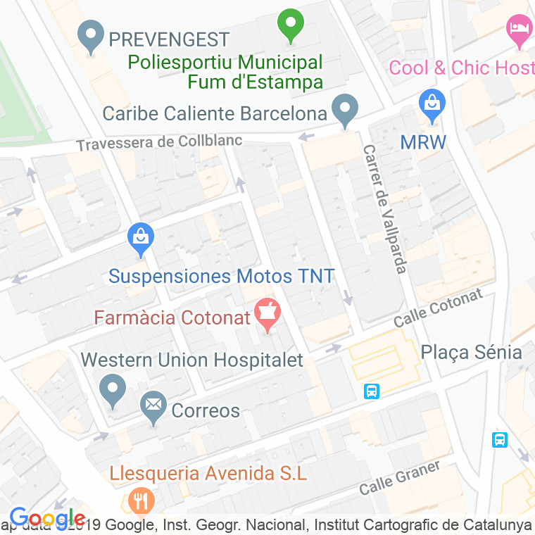 Código Postal calle Dos De Maig en Hospitalet de Llobregat,l'
