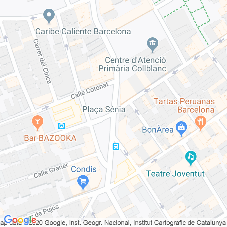 Código Postal calle Senia, plaça en Hospitalet de Llobregat,l'