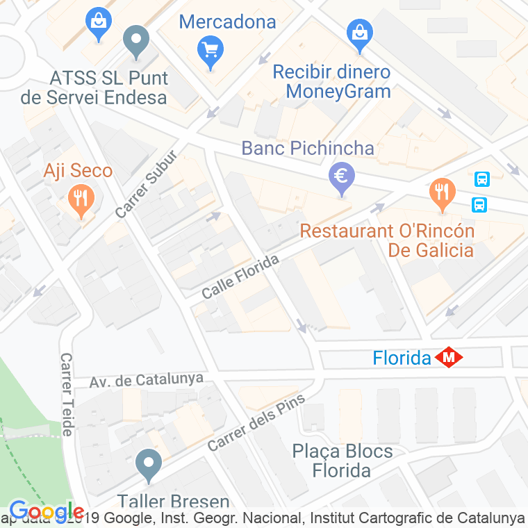 Código Postal calle Ceravalls en Hospitalet de Llobregat,l'