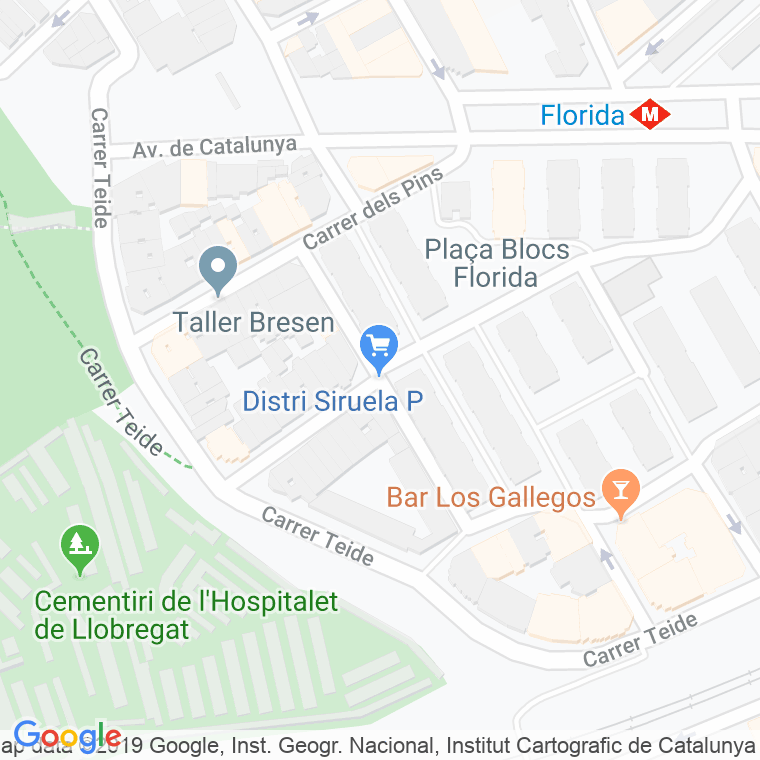 Código Postal calle Illes Canaries en Hospitalet de Llobregat,l'