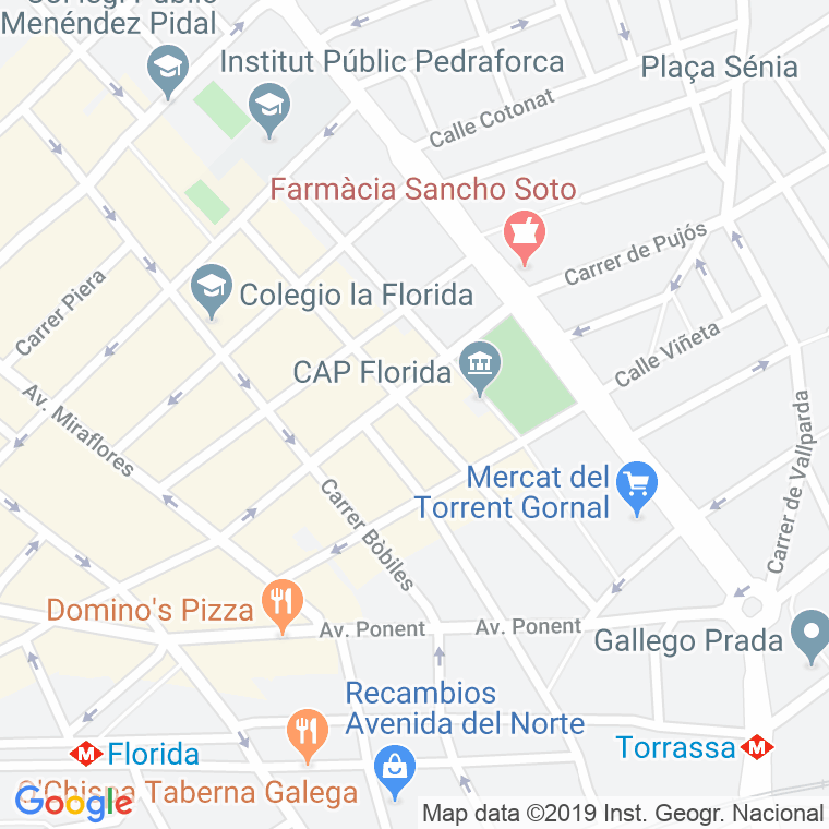 Código Postal calle Marti I Blasi en Hospitalet de Llobregat,l'