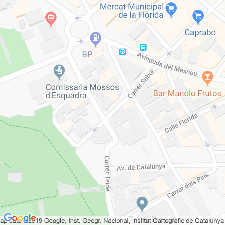 Código Postal calle Subur en Hospitalet de Llobregat,l'
