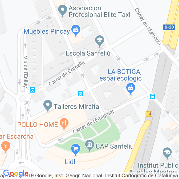 Código Postal calle Miralta en Hospitalet de Llobregat,l'