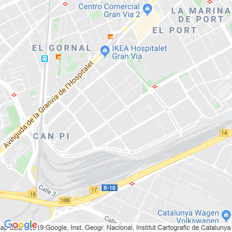 Código Postal calle Botanica en Hospitalet de Llobregat,l'
